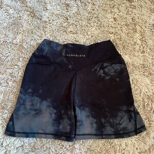 Alphalete alphalux shorts oil stain